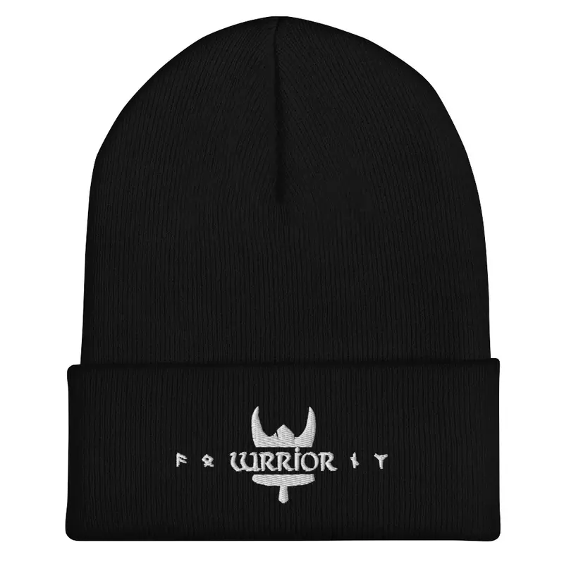 Wrrior Premium Beanie in White